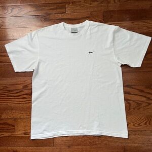 Vintage 90’s White Nike Swoosh T-Shirt Sz L